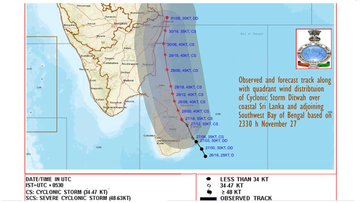 Sri Lanka closes wildlife parks for tourists as Cyclone Ditwah hits