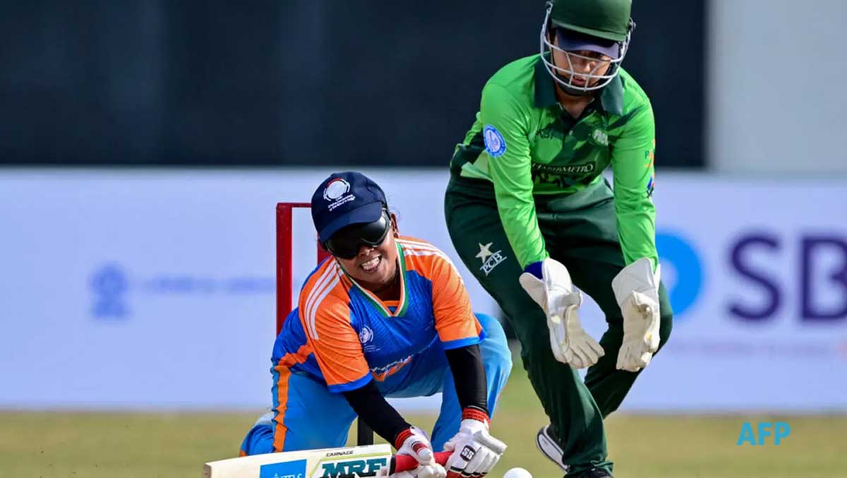 Ladies show how to play blind cricket in international tourney in Sri Lanka