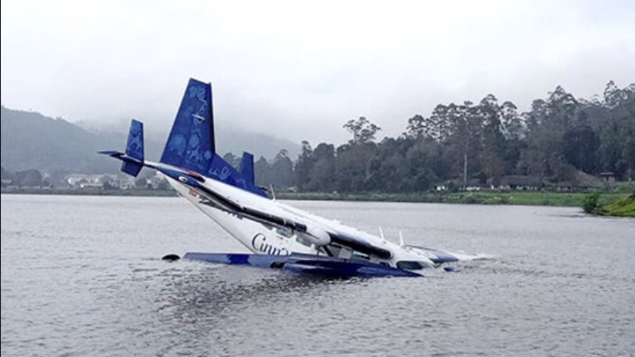 Cinnamon Air seaplane plunges in Central Sri Lanka; operator says no injuries